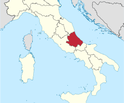 abruzzo map italy