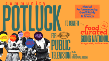 food. curated. potluck poster