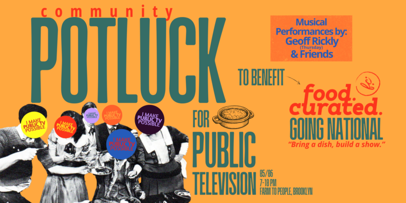 food. curated. potluck poster